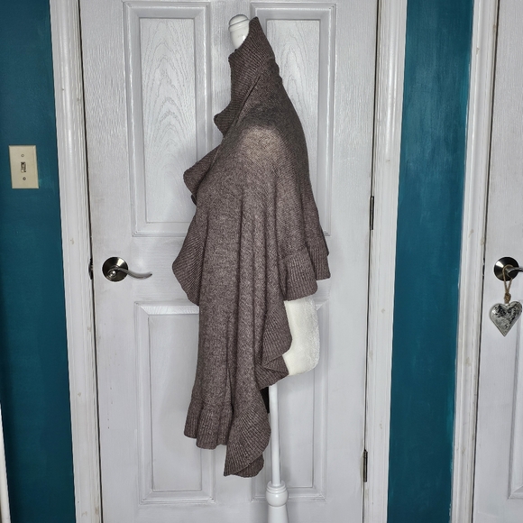 H&M shrug sweater shawl Brown Beige - Picture 6 of 14